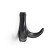 Furniture hook CAPPIO CLOWN, two -rod, zinc, black color