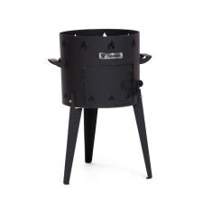 Bulava stove for a cauldron with a door, 8-10 l, d = 34 cm, metal 2 mm