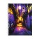 A notebook of 96 sheets in a cage on the crest "Night City", a cover shaking cardboard, glossy lamination