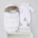 Set for discharge Winter Kinderlitto "Scandinavia", 5 items, height 56-62 cm, white color