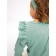 Children's overalls with ruffles fashion, height 56 ​​cm, green color