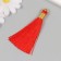 Decor for creativity Textile "Brush. Olivia" Red set 2 pcs 8x1.2 cm