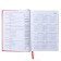 Dated diary 2024, A5, 176 sheets, Attomex.orion, Bumvinyl cover, Lasse, Blok 70 g/m2, Red