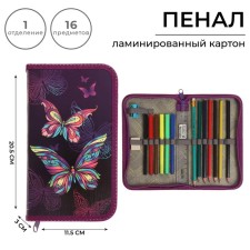 Penal 1 section, 115 x 205 mm, with a filling of 16 items, calligrata 