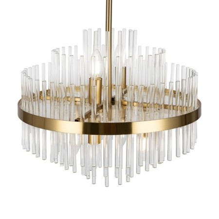 Suspended lamp Freya Fr5216PL-06BS Agora, 450x450x525 mm, E14, 6x60W, brass color-3