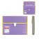 A4 Portfire folder 13 POSTDD BRAUBERG JOY (330x245x35 mm), with edging, label index, purple