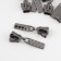 Automatic castle for lightning "Tractor", No. 8, 10 pcs, color black nickel