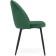 STULL OF A MARAL CARKASAS Logan Metal/velor, Black/Green 48x52x82 cm