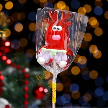 Caramel on a stick "deer", red, 25 g-1