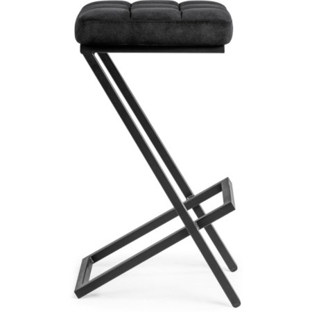 Harmain amauri metal/velor, black/black 35x36x64 cm-2