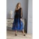Women's dress, size 44, black color, blue