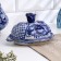 Gzhel Maslek "Rose", white-blue, ceramics, 11 × 18 cm,