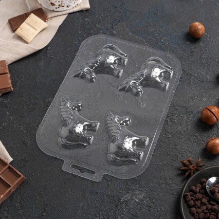 Form for chocolate and sweets "Choko-Sable", the color is transparent-1