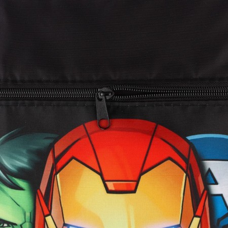 A bag for shoes with a pocket 420*350 mm, Iron Avengers (soft polyester, density 210d)-5