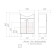 Tumba Iceberg Rainbow under the sink Comers 55, without a box, white
