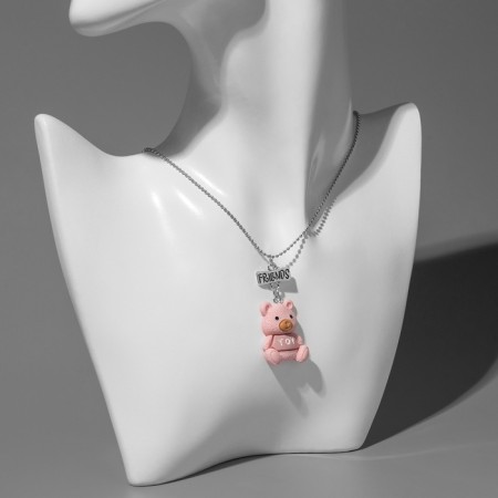 Kulons "Demetrons" bears, pink color in silver, 40 cm-7