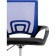 Computer chair Turin plastic/fabric, black/blue mesh 60x55x82 cm