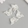 Decor for the work of acrylic "Butterfly white mother of pearl. Openwork" 0.9x3.2x2.3 cm