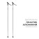 Parks of aluminum ski gekars vega, length 130 cm