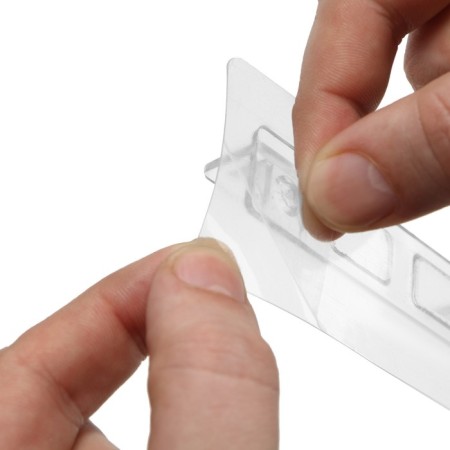 The commander with the adhesive surface of the tundra, 120x50x19 mm, double, transparent-9