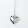 Pearl pearl "heart" maxi color silver, 40cm