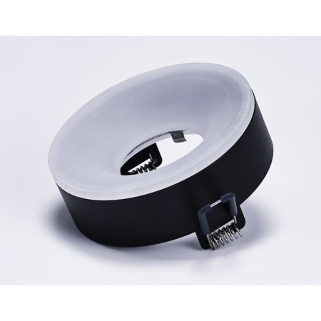 Building Lamp Ambrella Techno Spot Acrylic Frost TN3332, GU5.3, Black Sand color, white matte-3
