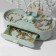 Stand for jewelry "Deer", oval stand, 26 × 25 cm, green color