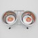 A set of 2 colored bowls on a stand, 2 x 225 ml
