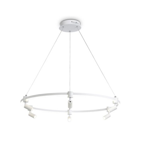 Suspended controlled LED lamp Ambrella Light, Linetech, FL5297, LED, 74 W, 5550LUM, 3000-6400K, white color