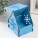 Domik box "Snowflake" Blue 12x10x14 cm (set of 7 parts)