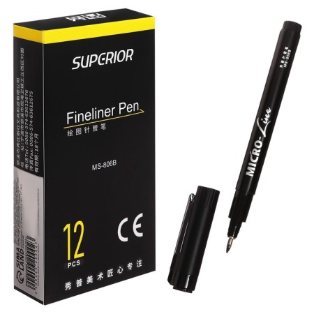 Marker Professional Liner Black, Thin line, 2.0mm-1