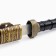 Souvenir sword, straight with blade threads, scabbard desert, 3 inserts metal, 40cm