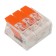 Universal compact terminal of QMS 221-413, 3-wire up to 4.0 mm² (50 pcs./Union) Rexant
