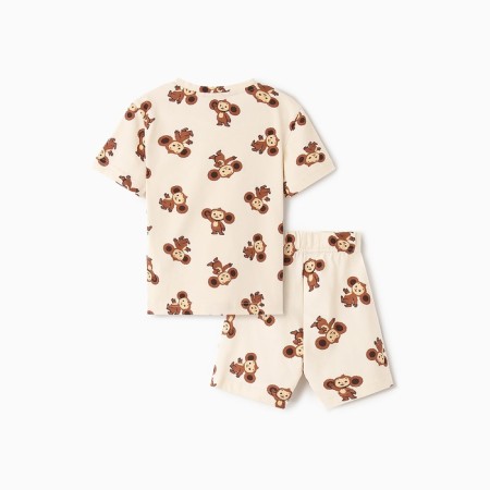 Pajama nursery (T-shirt and shorts) KAFTAN Cheburashka R.34 (122-128)-9