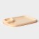 A barbecue dish with a saucer 30.3 × 21 × 2.5 cm, beige color