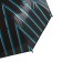 Umbrella - semi -automatic “stripes” cane, 8 spokes, r = 54 cm, gray/green color