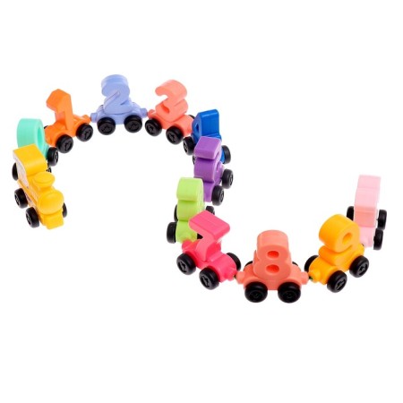The steam locomotive "numerical train", we learn to count, 11 digits on magnets-8