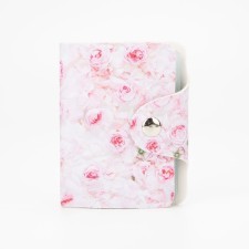 Button business card, 20 cards, pink color