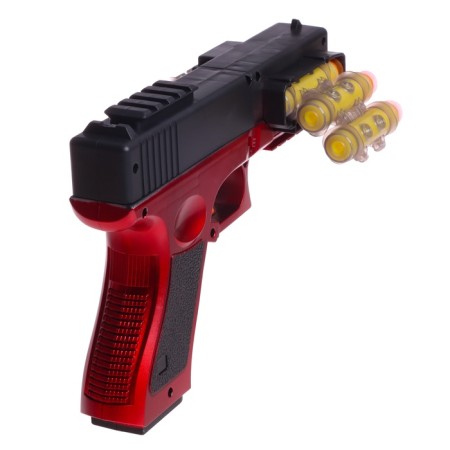 Glock pistol, shoots soft bullets, tape feed-7