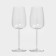 A set of glasses for orbital, 540 ml, crystal glass, 2 pcs