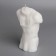 Figure candle "Male silhouette" in apron, 8x5x12.5 cm, white