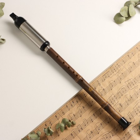 Flute Music Life 52 cm, with patterns, tonality G, bamboo, collapsible