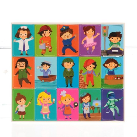 Developing game with Procedes "Professions and Transport", according to the Montessori methodology-3