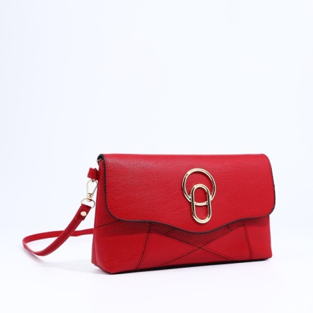 Magneta bag bag, long belt, red color-2