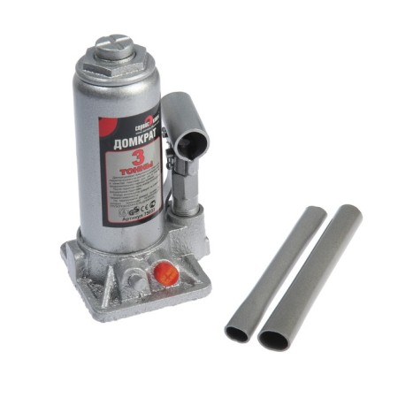 Hydraulic bottle jack service key, 75033, height 180 - 350 mm, in the case, 3 tons