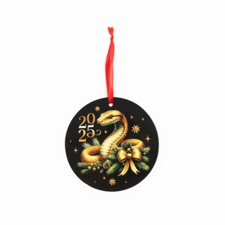 Christmas tree toy New Year's luminous "luxurious year", for the New Year, 12 x 12 cm-2