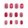 Children's false nails "Love Red", 12 pcs