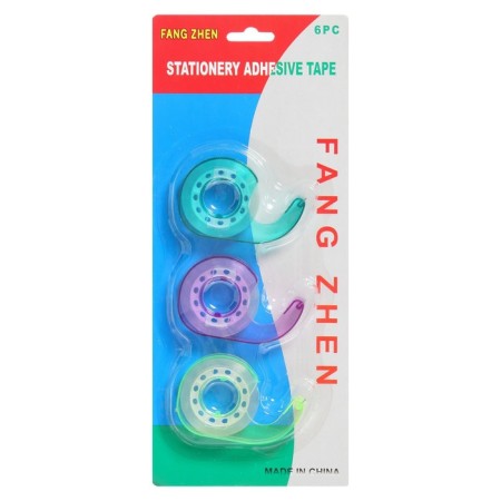 Dispenser with adhesive tape, price for 3 pieces, blister, mix