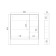 Viant mirror “Malta 80” 800x134x850 mm, right/left, without light