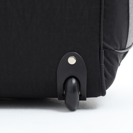 Road bag on wheels, 3 outer pockets, shoes department, black/gray color-3